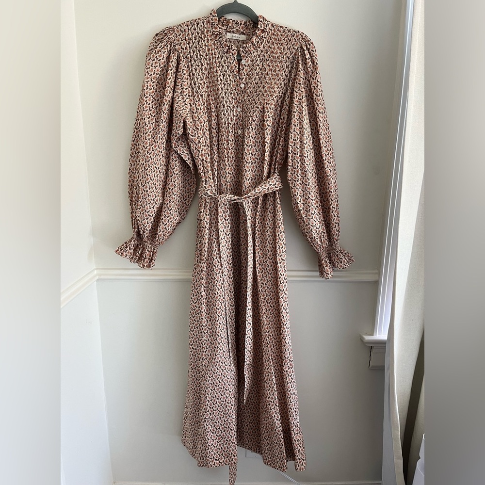 Doen Hadley Dress Cream Winter Ditsy